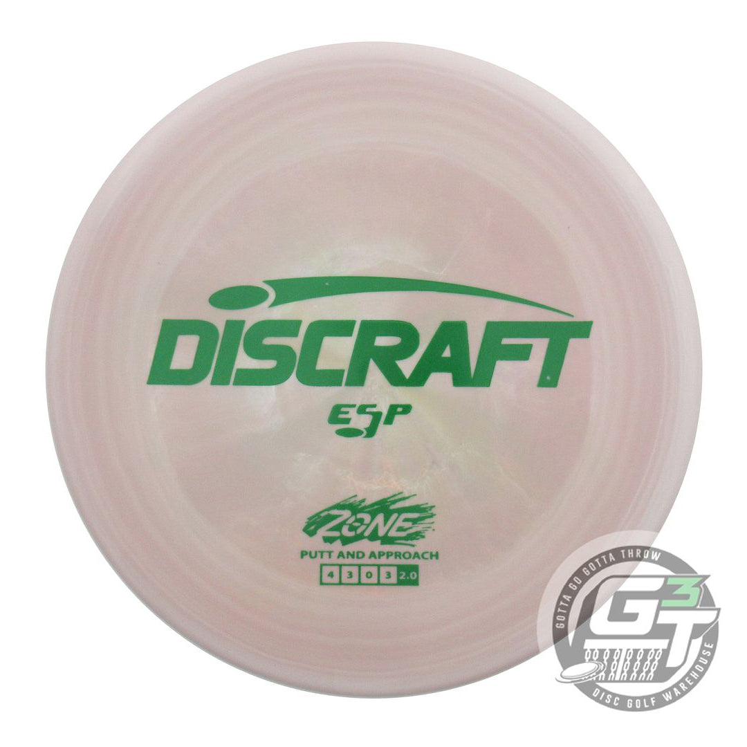 NOS Discraft ESP Zone 176g Tan-Gray Green Stamp Putter Golf Disc