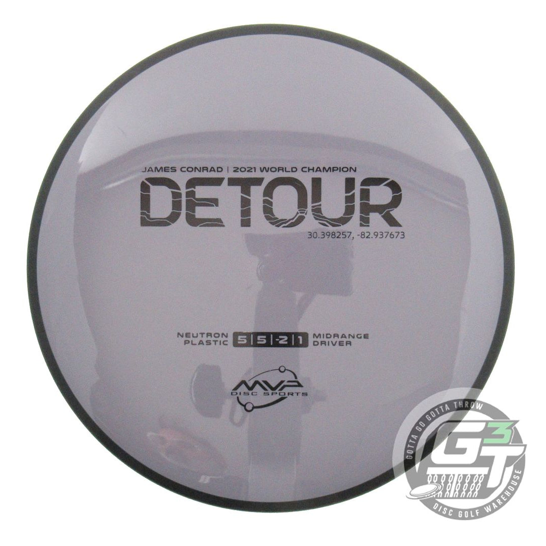 USED MVP Disc Sports Neutron Detour 176g Gray-Purp Midrange Golf Disc