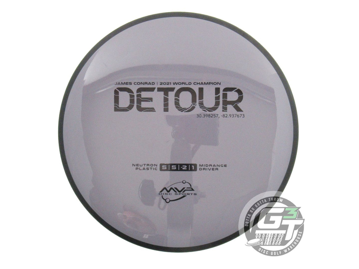 USED MVP Disc Sports Neutron Detour 176g Gray-Purp Midrange Golf Disc
