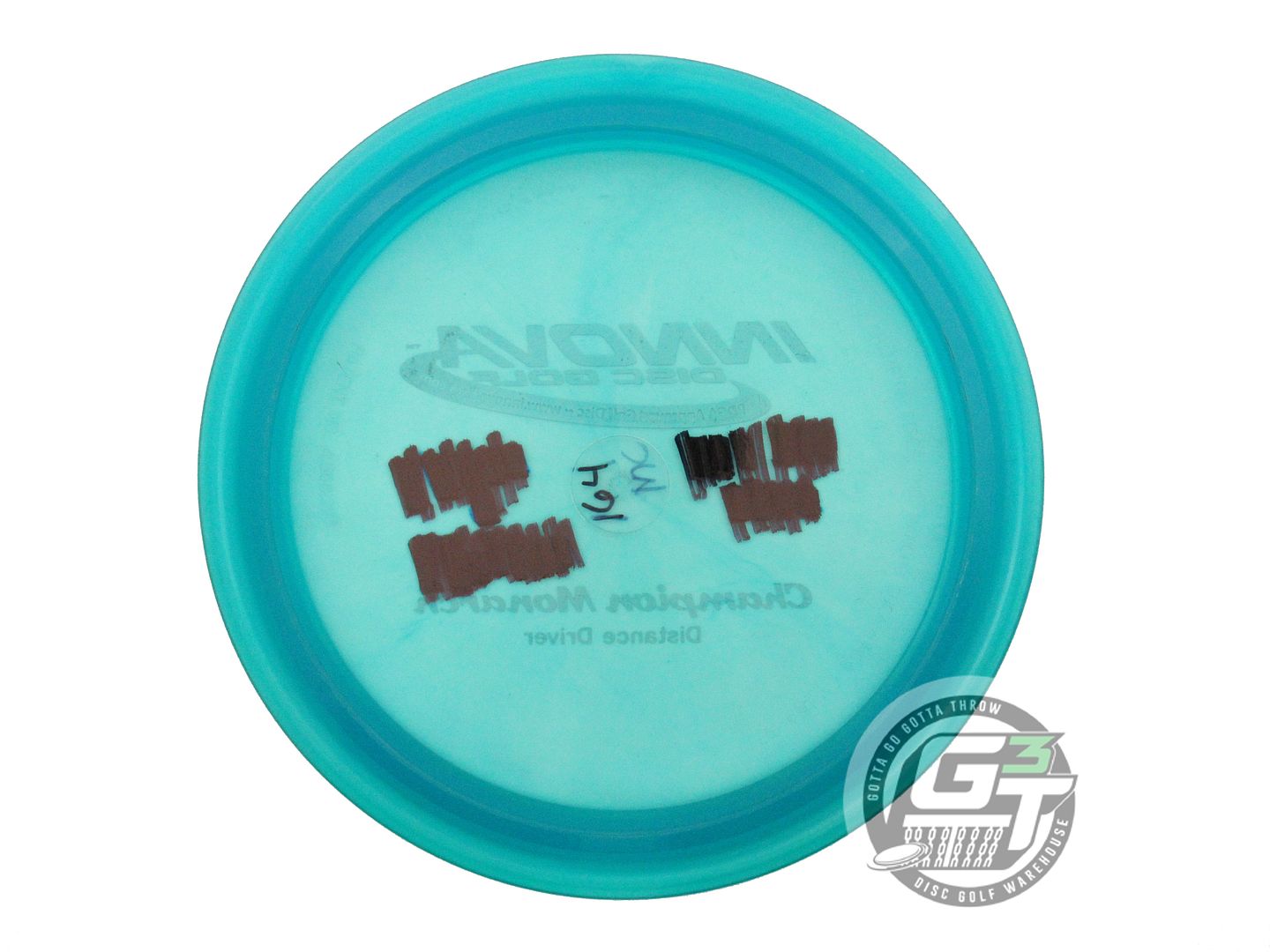 USED Innova Champion Monarch 164g Teal Silver Holo Foil Distance Driver Disc