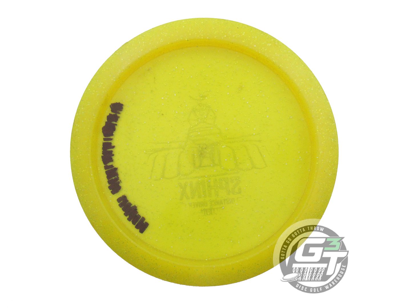 USED Infinite Metal Flake C-Blend Sphinx 172g Yellow Gold Shatter Driver Disc