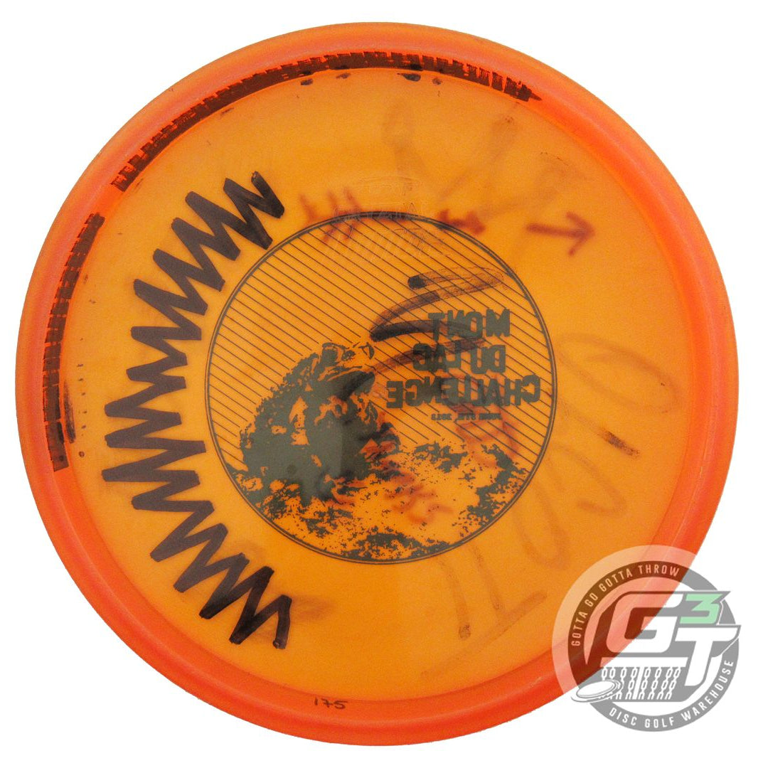 USED Discraft CryZtal Comet 175g Orange Black Stamp Midrange Golf Disc