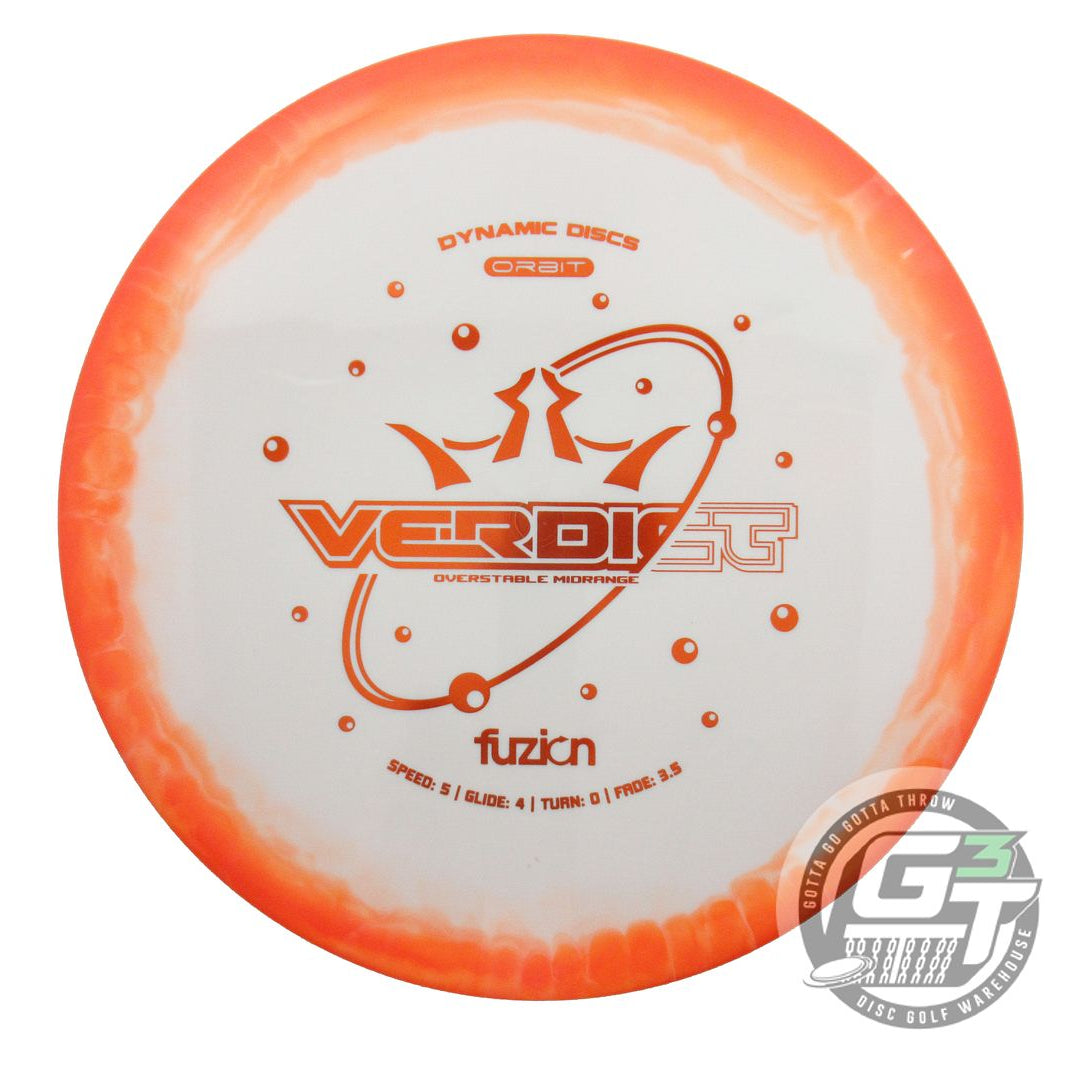 Dynamic Discs Fuzion Orbit Verdict Midrange Golf Disc (Individually Listed)