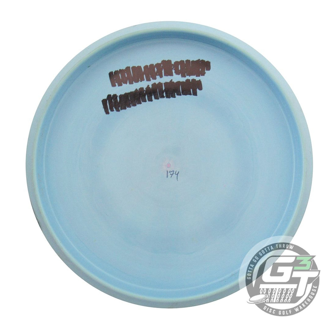 USED Discraft ESP FLX Zone 174g Sky Blue Gold Foil Putter Golf Disc