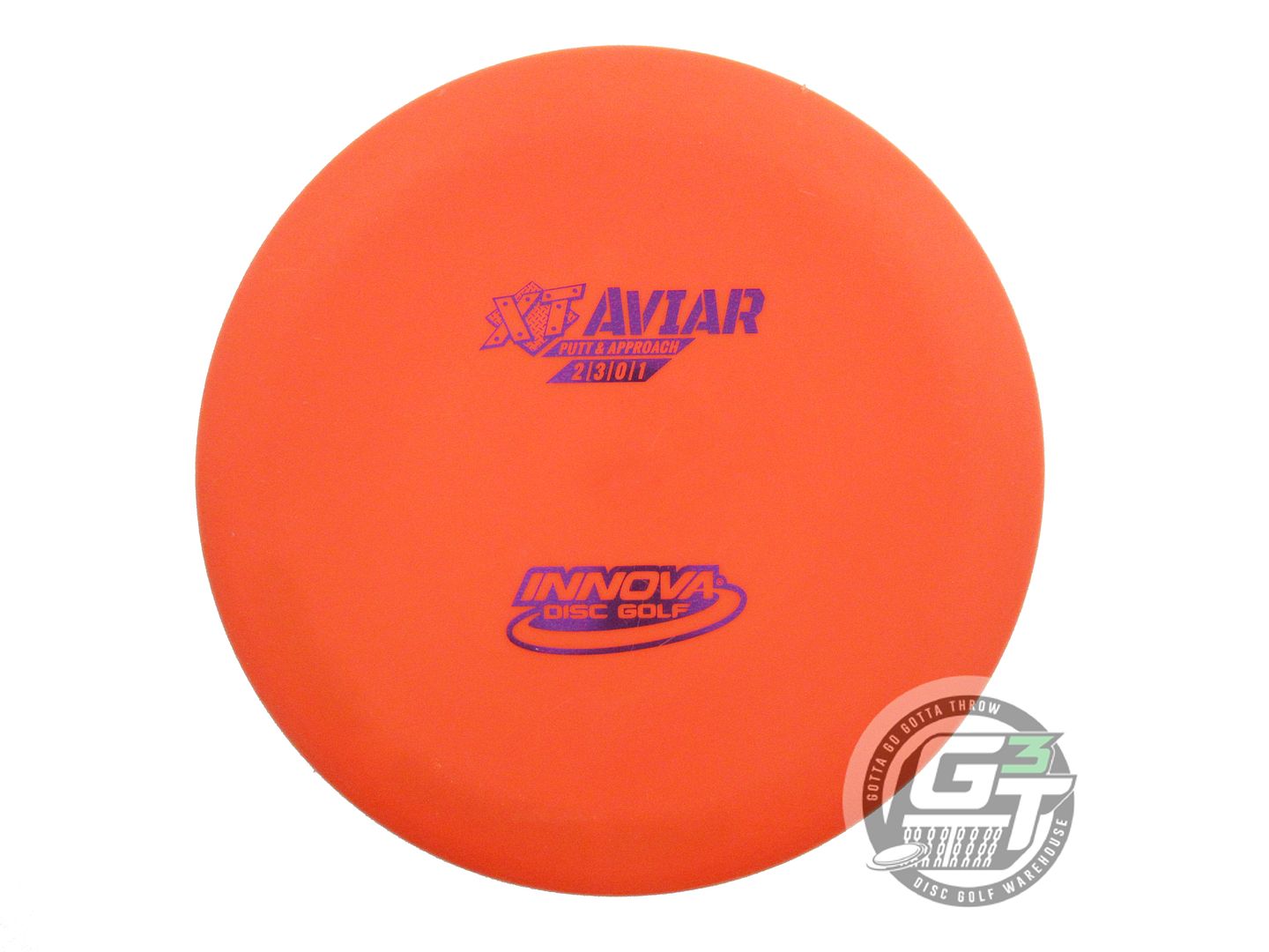 USED Innova XT Aviar 150g Orange Purple Foil Putter Golf Disc