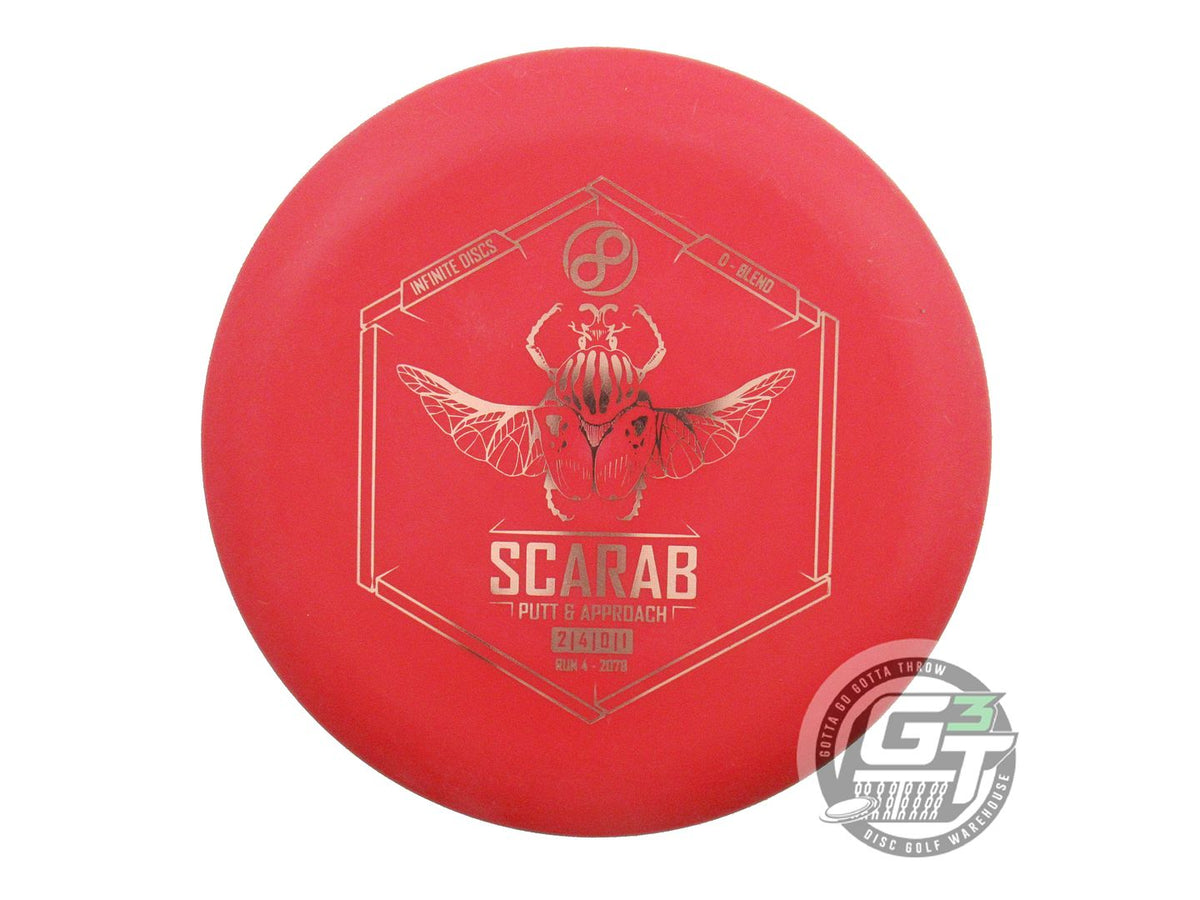 USED Infinite D-Blend Scarab 175g Red Silver Foil Putter Golf Disc