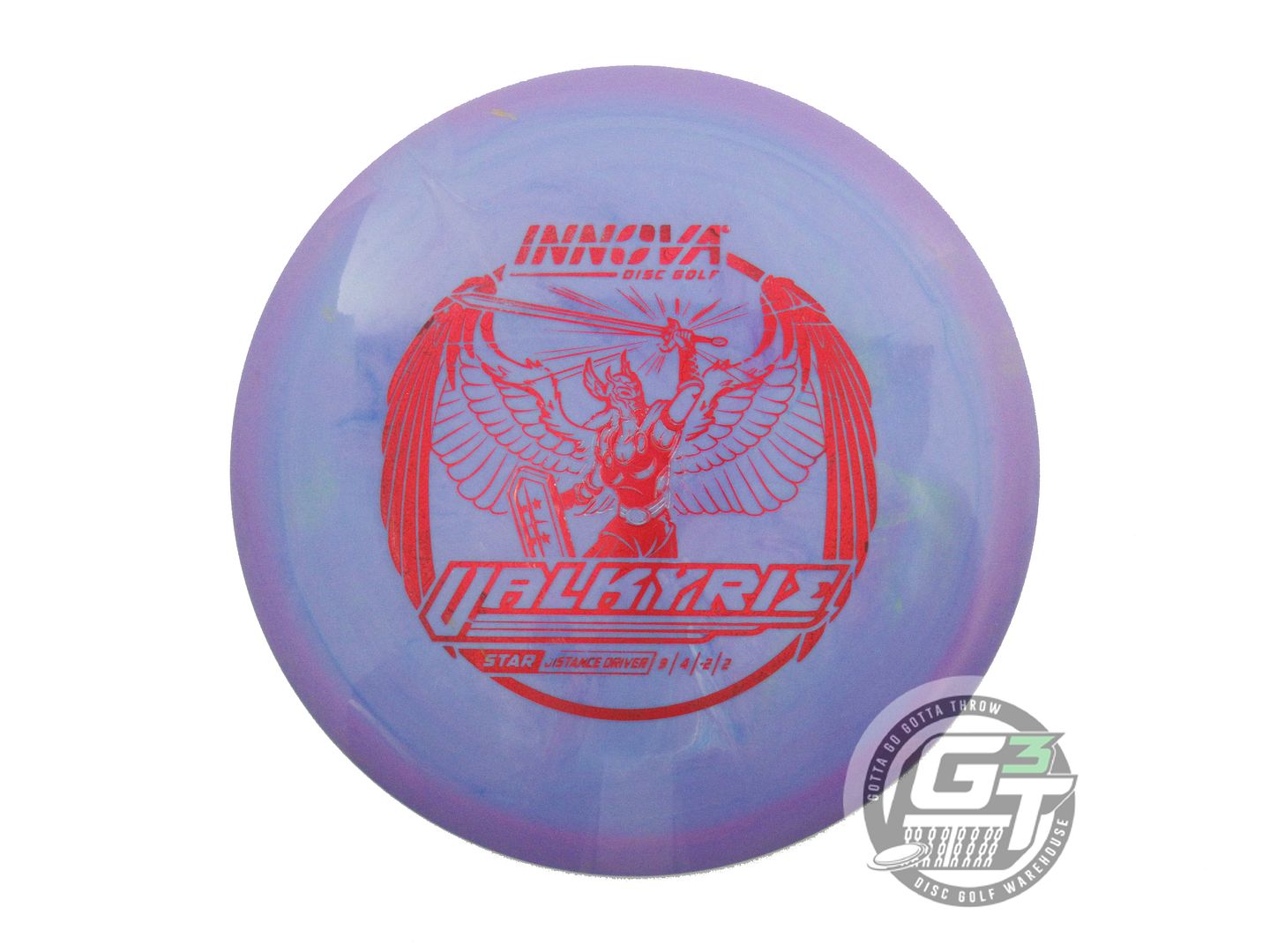 USED Innova Star Valkyrie 172g Purp-Blue Red Foil Distance Driver Golf Disc