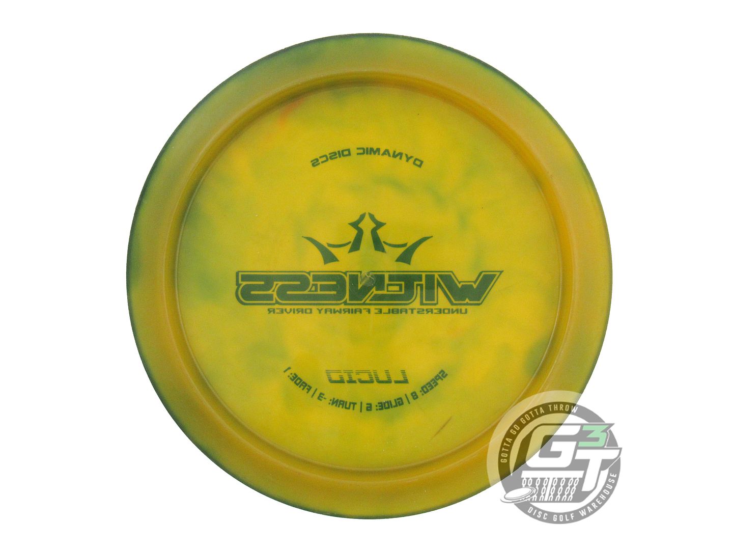 USED Dynamic Discs Lucid Witness 172g Orange HOME DYED Fairway Driver Golf Disc