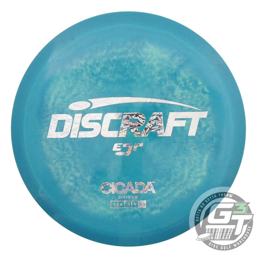 USED Discraft ESP Cicada 173g Teal-Seafoam Holo Foil Fairway Driver Golf Disc
