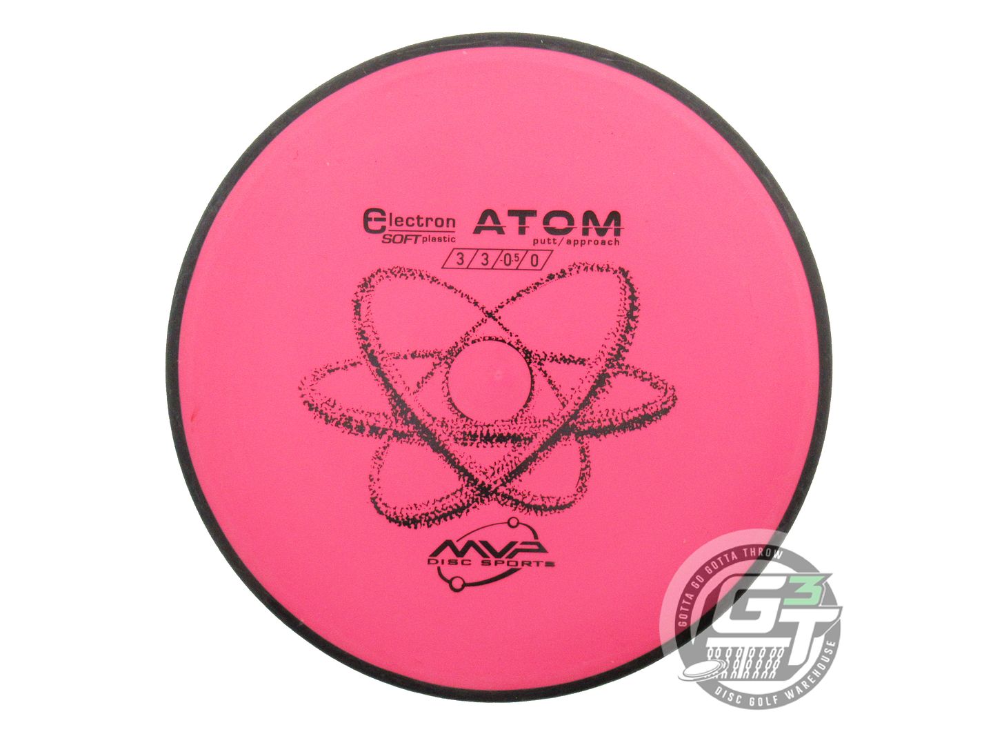 USED MVP Disc Sports Classic Electron Soft Atom 174g Pink B Putter Golf Disc