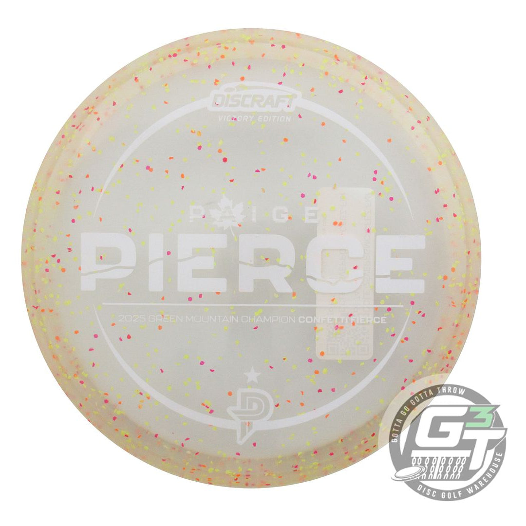 Discraft Limited Edition Victory Edition 2025 GMC Champion Paige Pierce Confetti Elite Z Fierce Putter Golf Disc (Individually Listed)