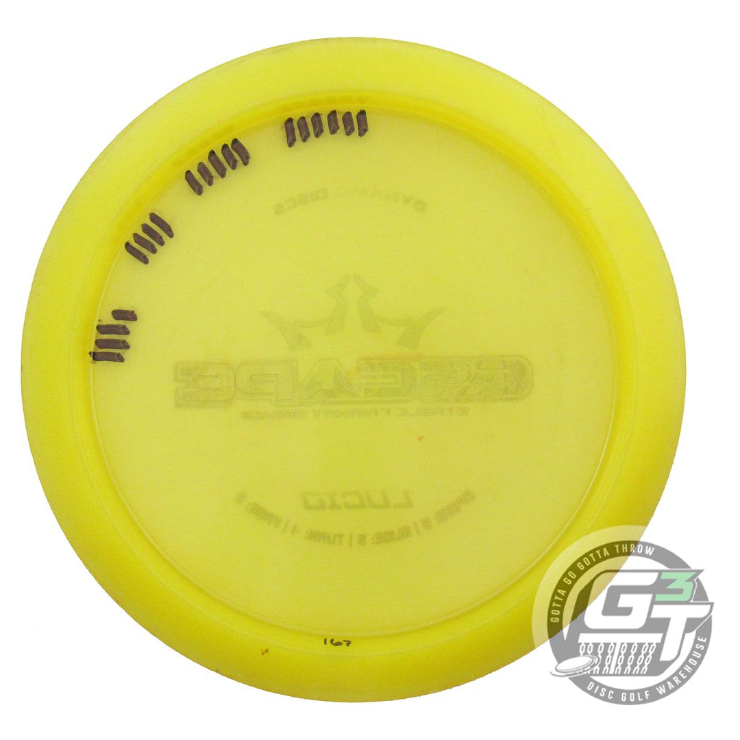 USED Dynamic Discs Lucid Escape 167g Yellow Lilac Foil Fairway Driver Golf Disc
