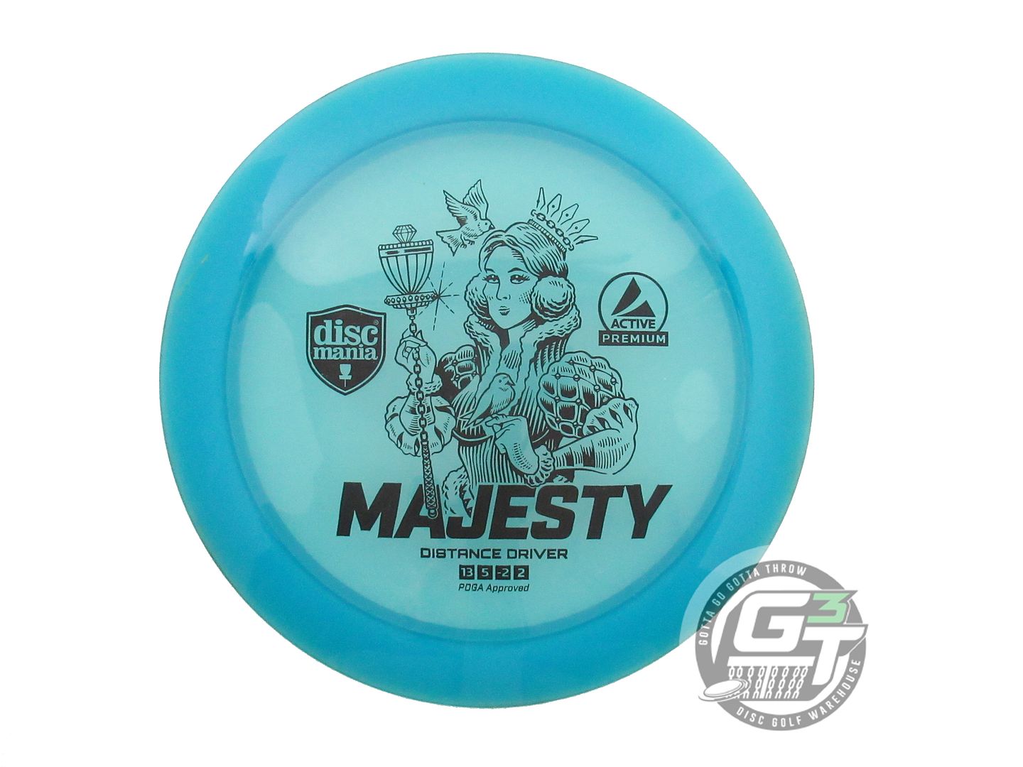 USED DiscMania Active Premium Majesty 173g Teal Black Stamp Driver Golf Disc