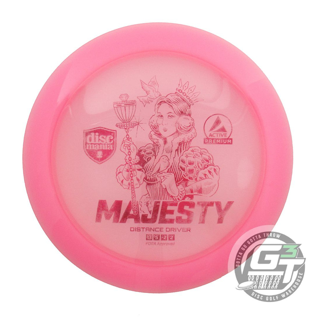 USED DiscMania Active Premium Majesty 175g Pink Red Foil Driver Golf Disc