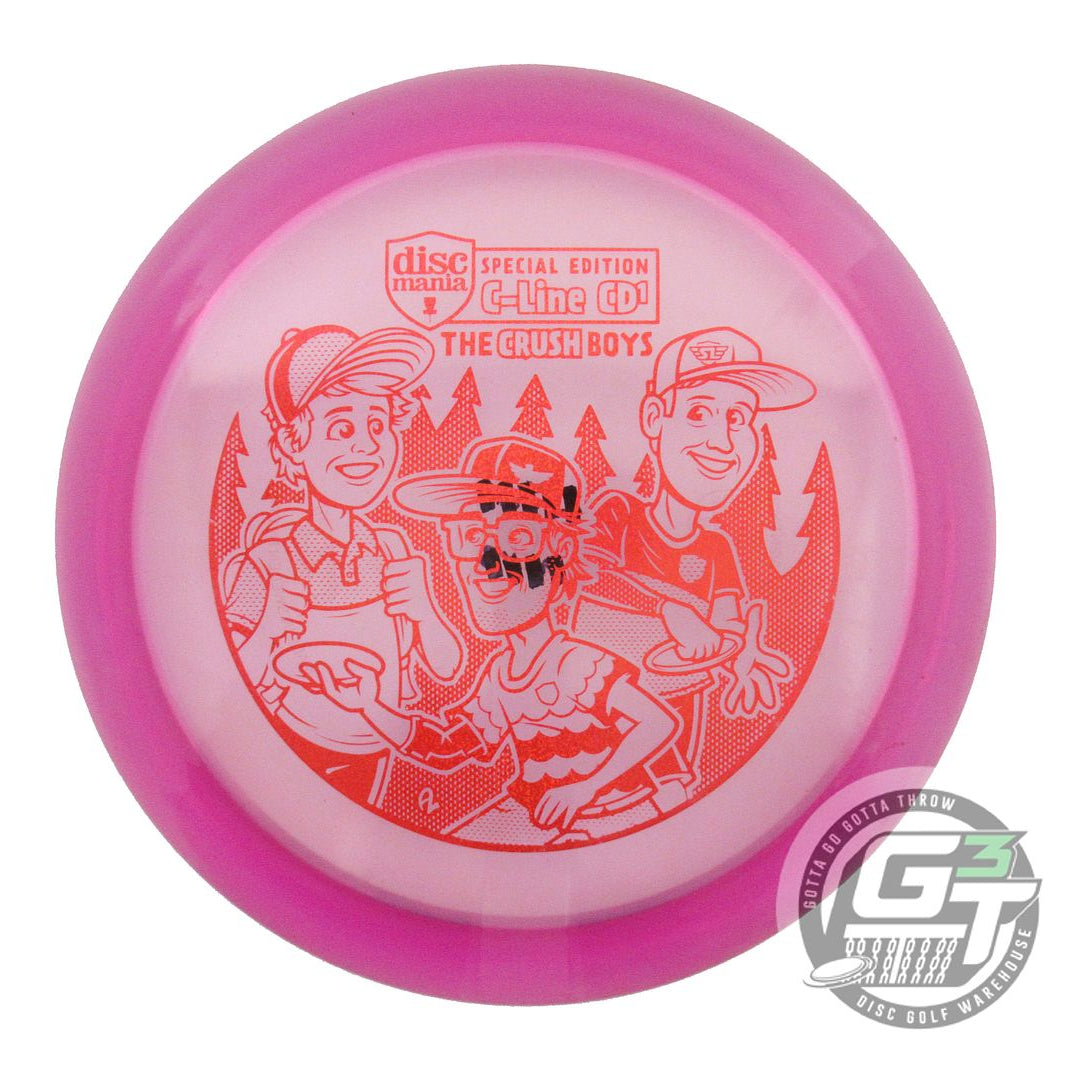 USED DiscMania CRUSH BOYS C-Line CD1 175g Magenta Red Glitter Foil Driver Disc