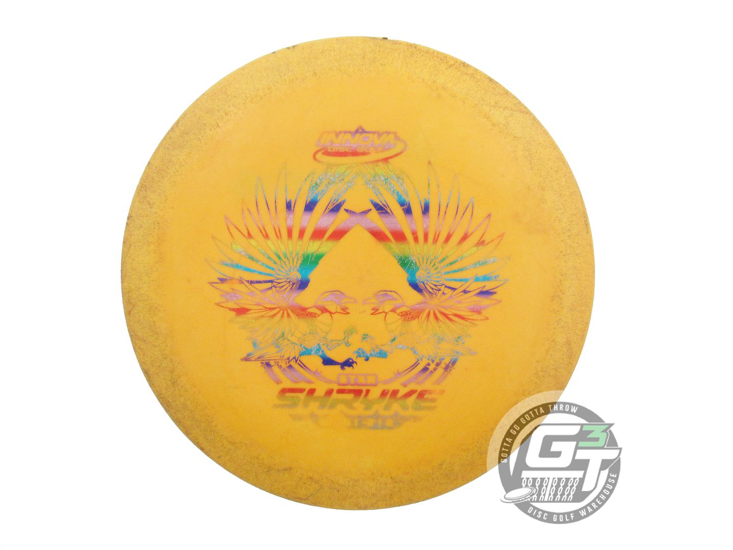 USED Innova Star Shryke 158g Marigold Rainbow Foil A Distance Driver Golf Disc