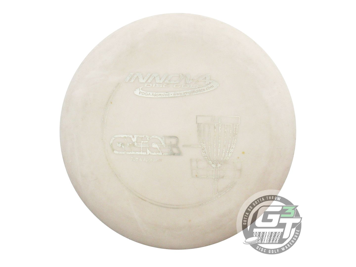 USED Innova DX Aviar 164g White Silver Foil Putter Golf Disc