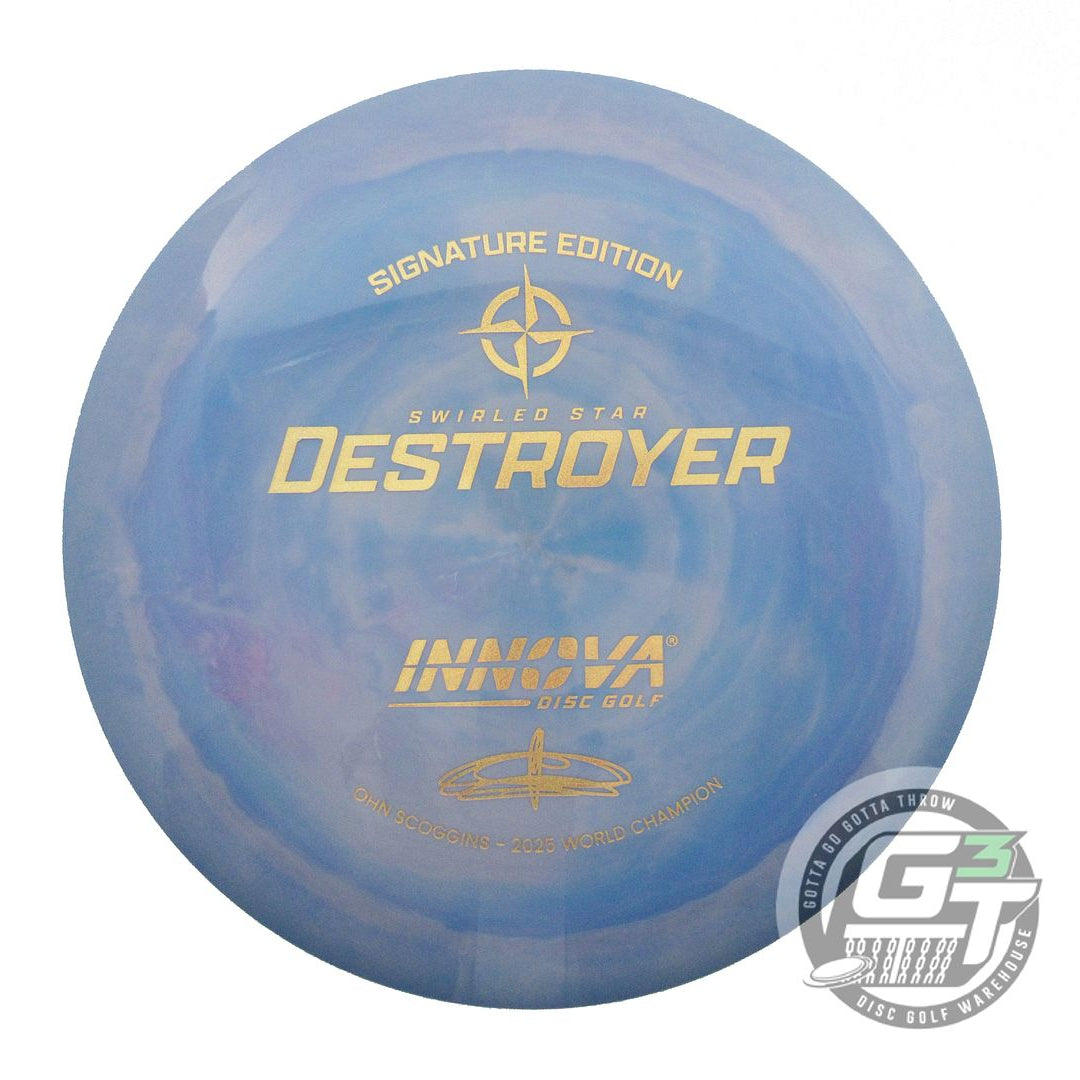 Innova Signature Edition Ohn Scoggins 2025 World Champion Swirled Star Destroyer Distance Driver Golf Disc (Individually Listed)