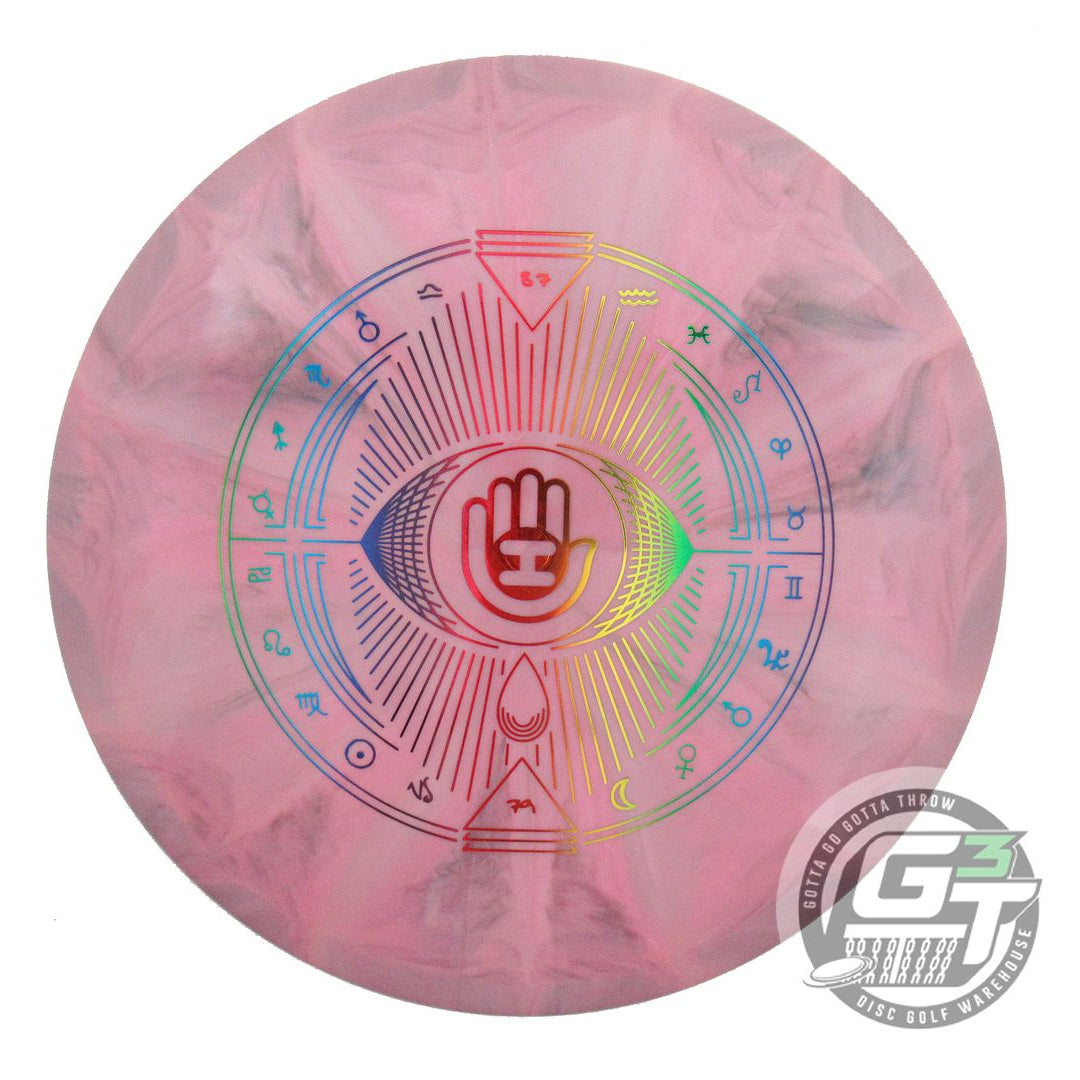 NOS Dynamic Discs HANDYEYE Fuzion Burst Maverick 175g Pink-Gray Driver Golf Disc