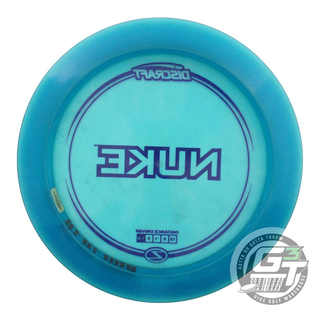 USED Discraft Z Nuke 172g Teal Purple Stamp Distance Driver Golf Disc