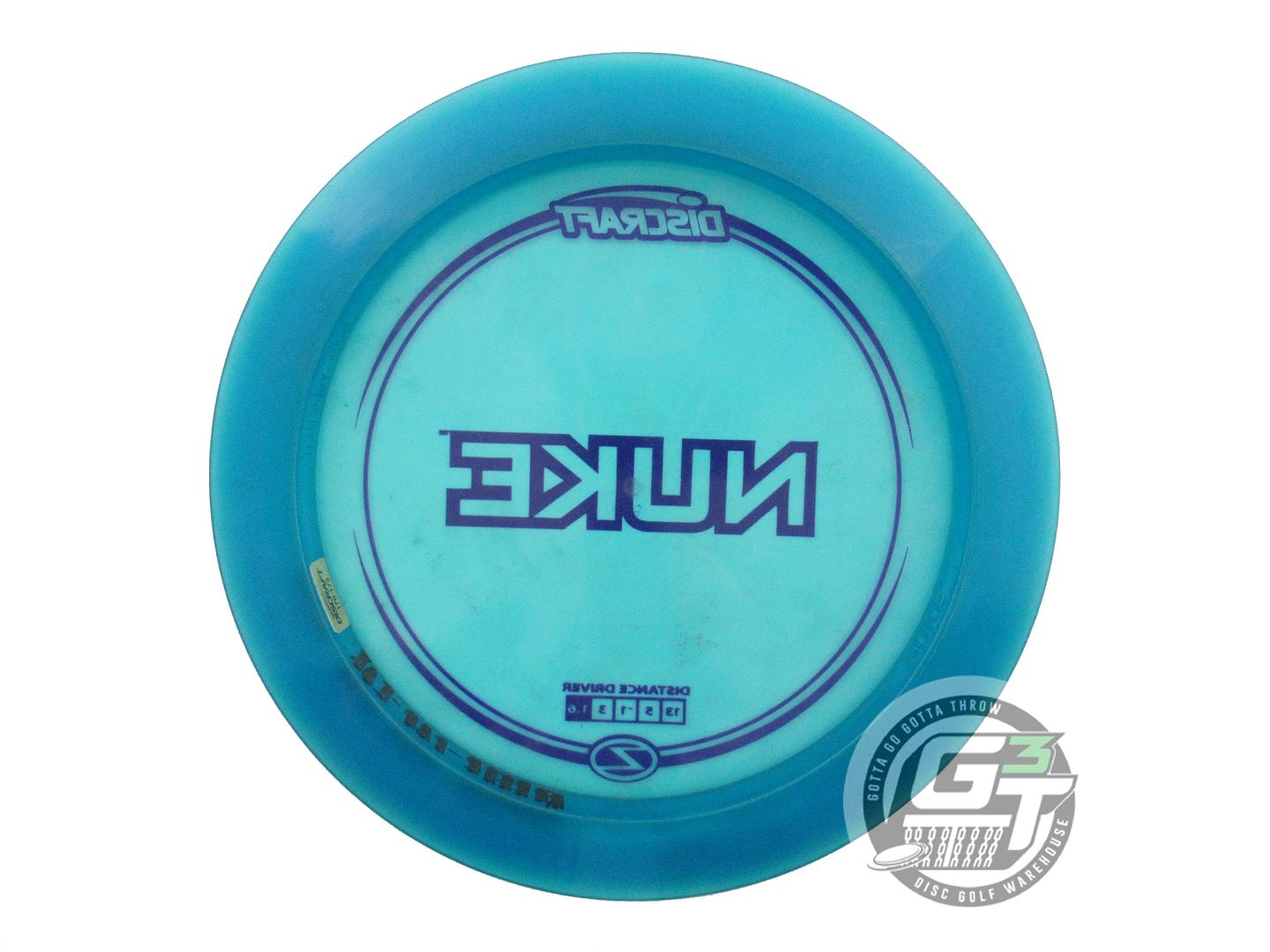 USED Discraft Z Nuke 172g Teal Purple Stamp Distance Driver Golf Disc