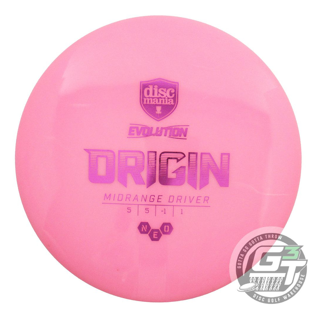 USED DiscMania Neo Origin 177g Pink Magenta Foil Midrange Golf Disc