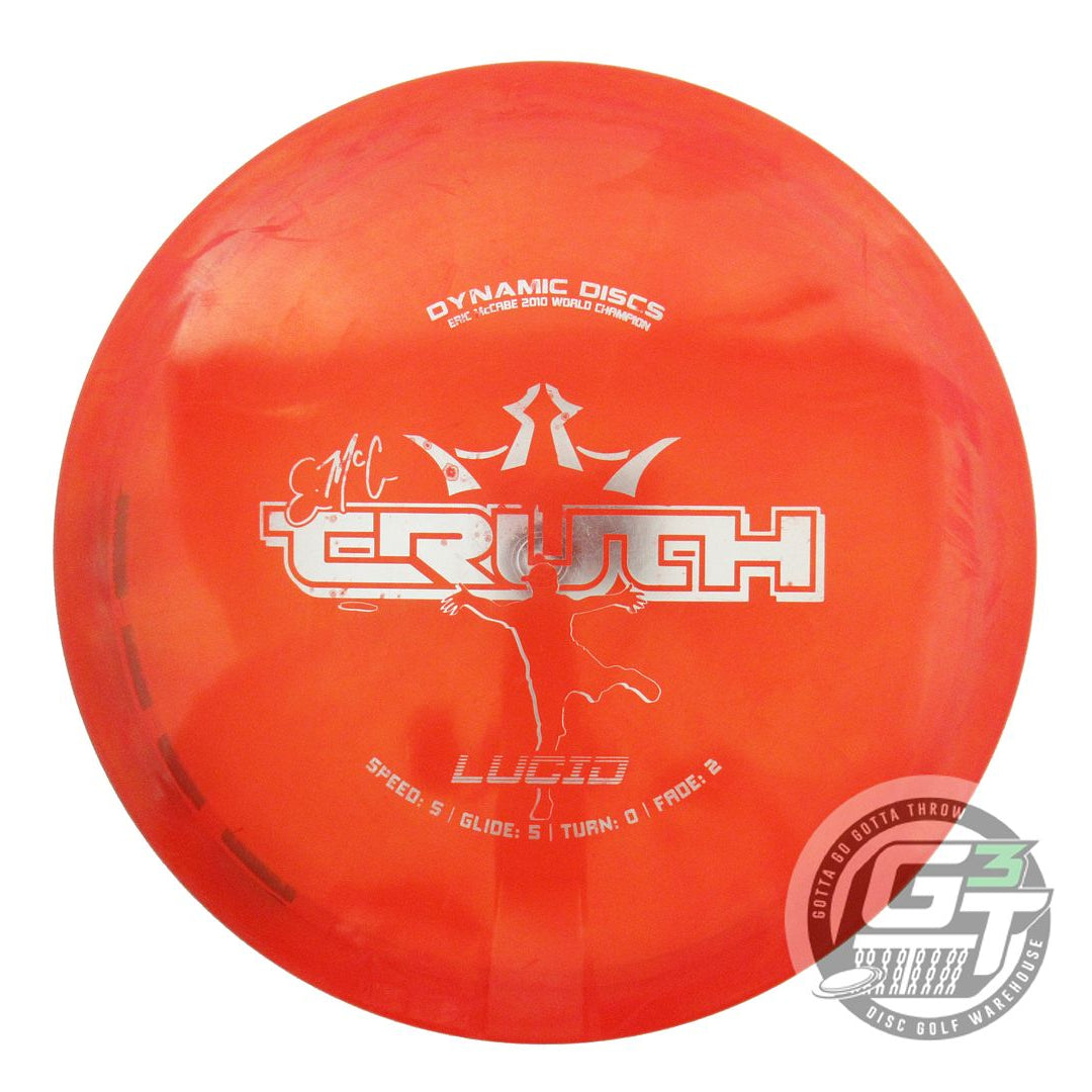 USED Dynamic Discs Lucid EMAC Truth 168g Red Silver Foil Midrange Golf Disc