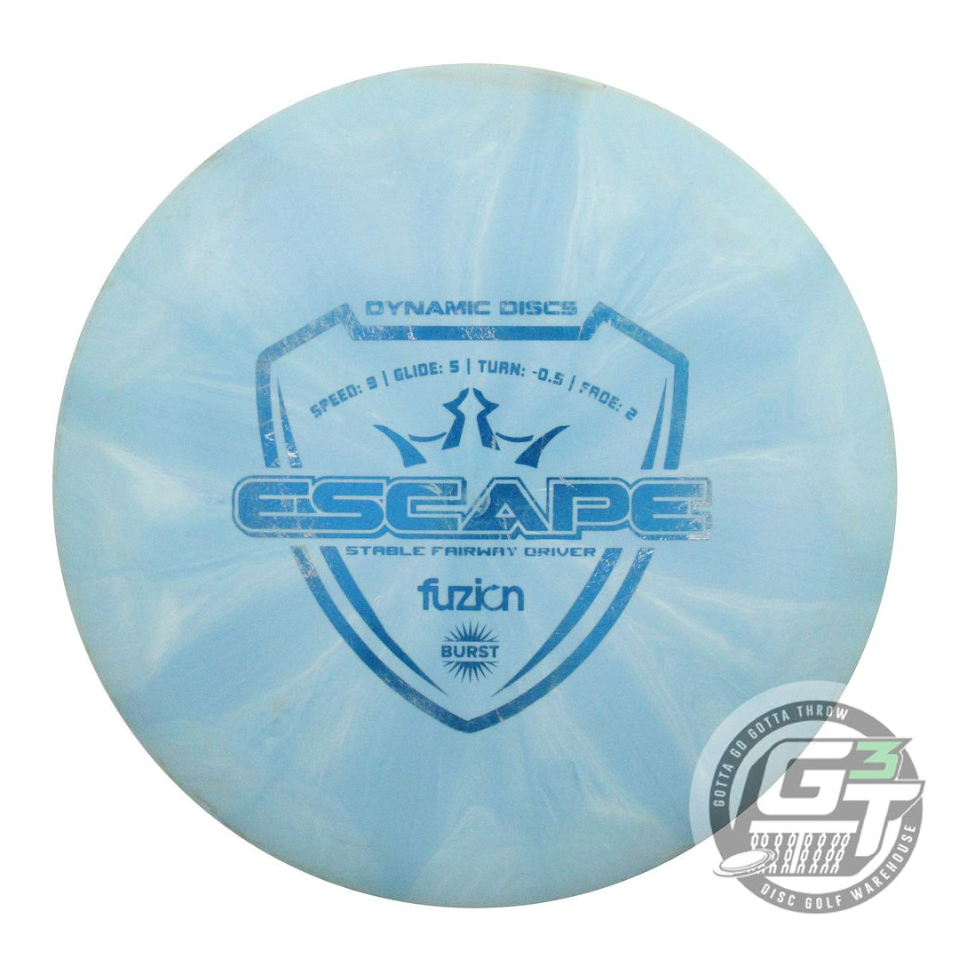 USED Dynamic Discs Fuzion Burst Escape 170g Blue Blue Foil Fairway Driver Disc