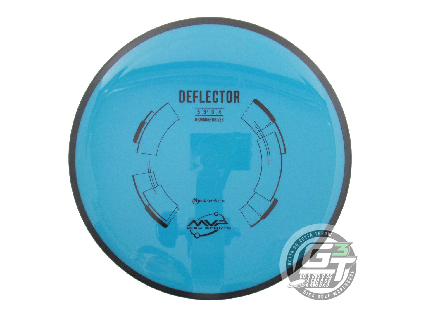 USED MVP Disc Sports Neutron Deflector 176g Teal Midrange Golf Disc