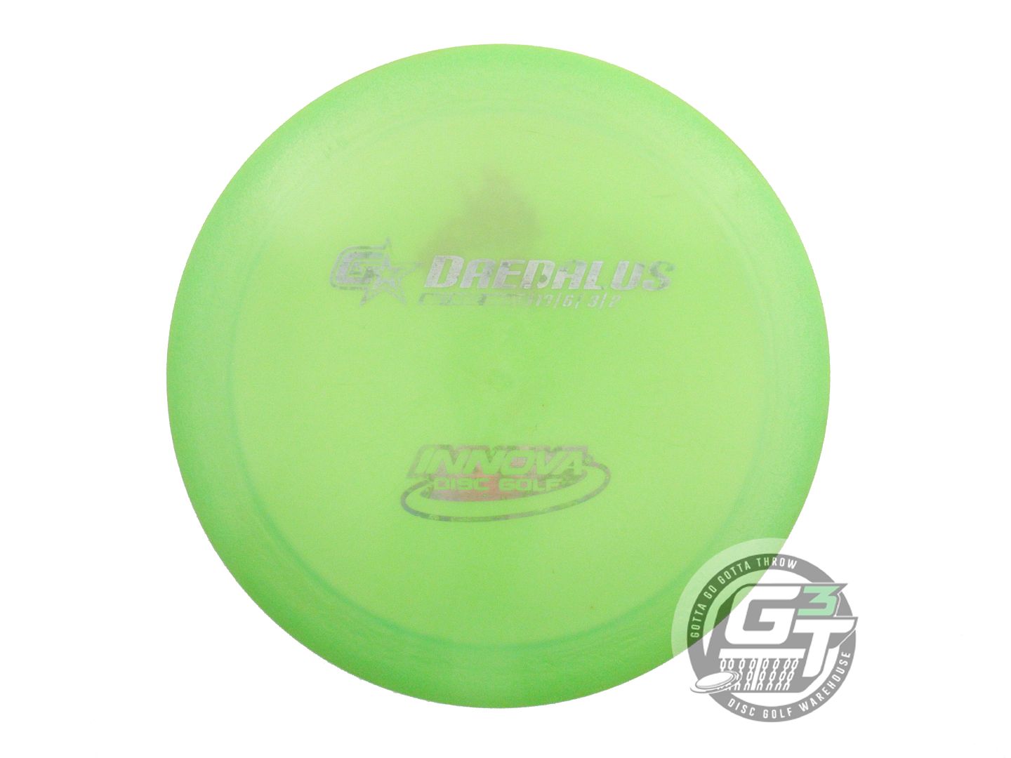USED Innova GStar Daedalus 169g Lime Silver Holo Foil Distance Driver Golf Disc