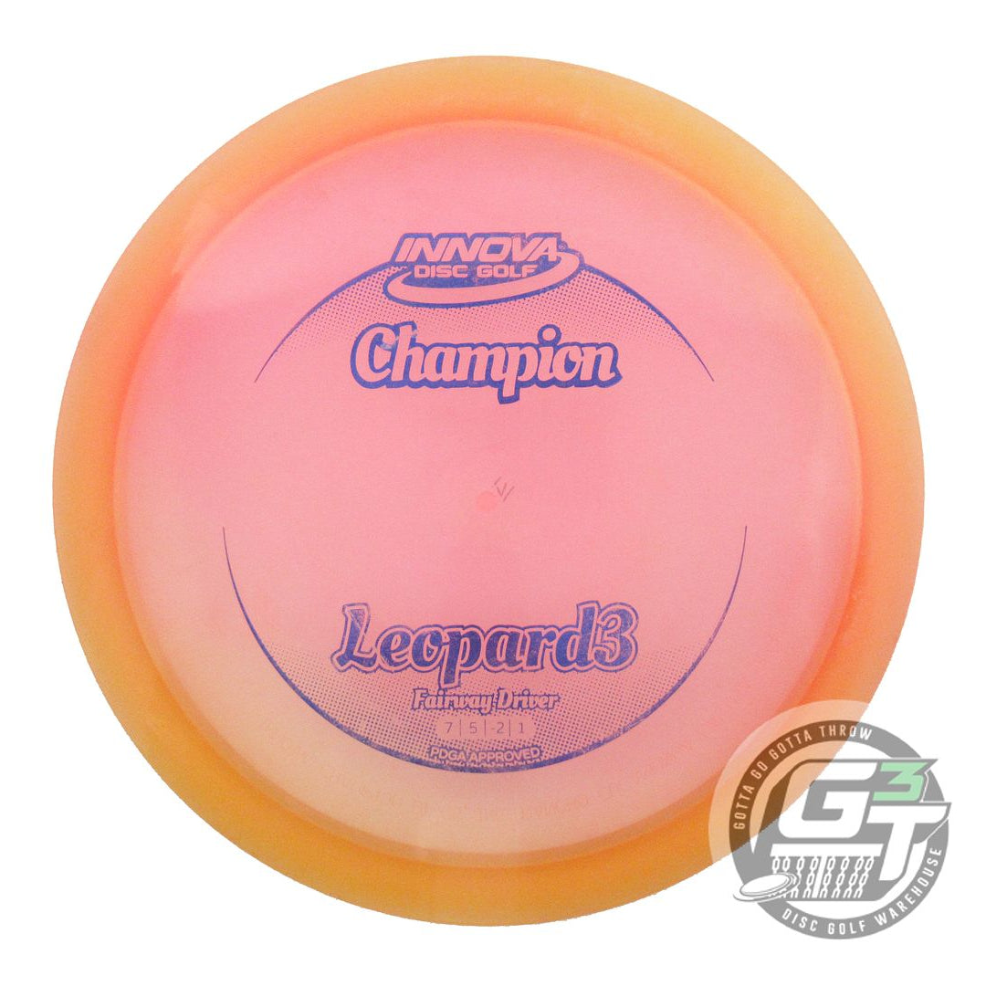 USED Innova Champion Leopard3 171g Peach Blue Foil Fairway Driver Golf Disc