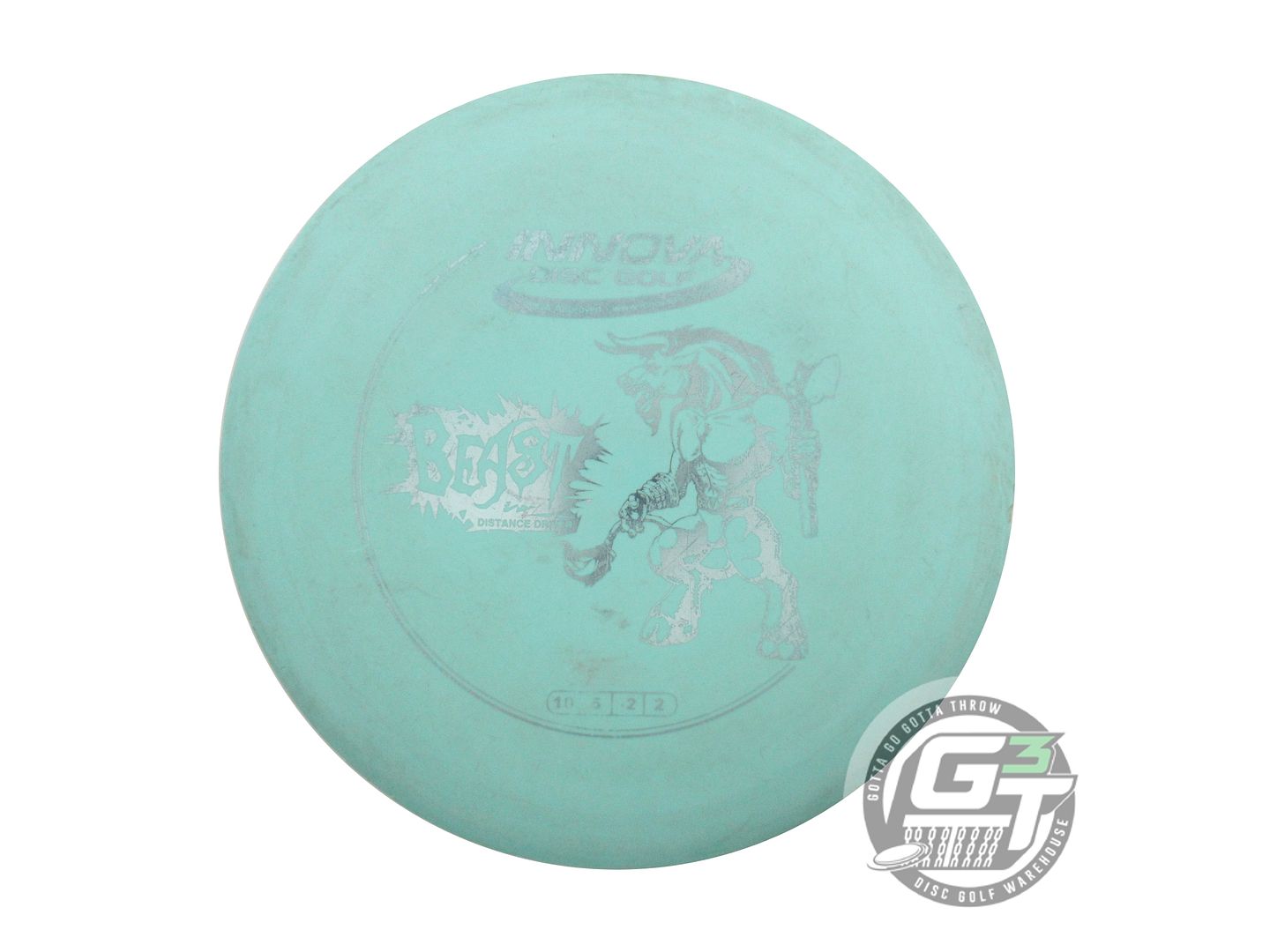 USED Innova DX Beast 168g Seafoam Silver Foil Distance Driver Golf Disc