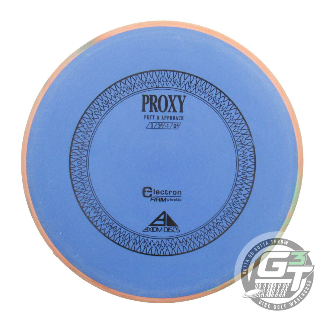USED Axiom Discs Electron Firm Proxy 173g Blue Peach Rim Putter Golf Disc