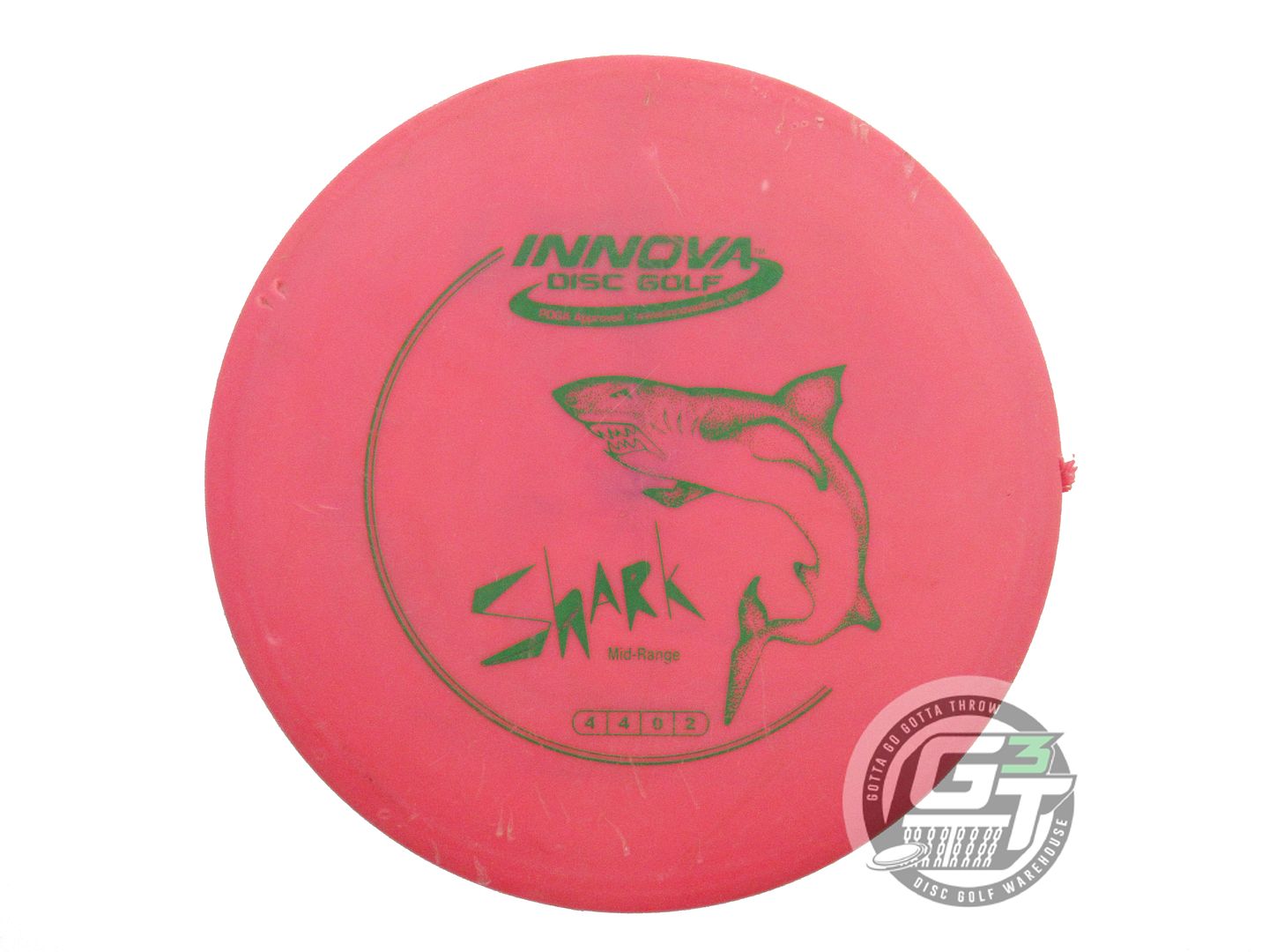 USED Innova DX Shark 147g Pink Green Stamp Midrange Golf Disc