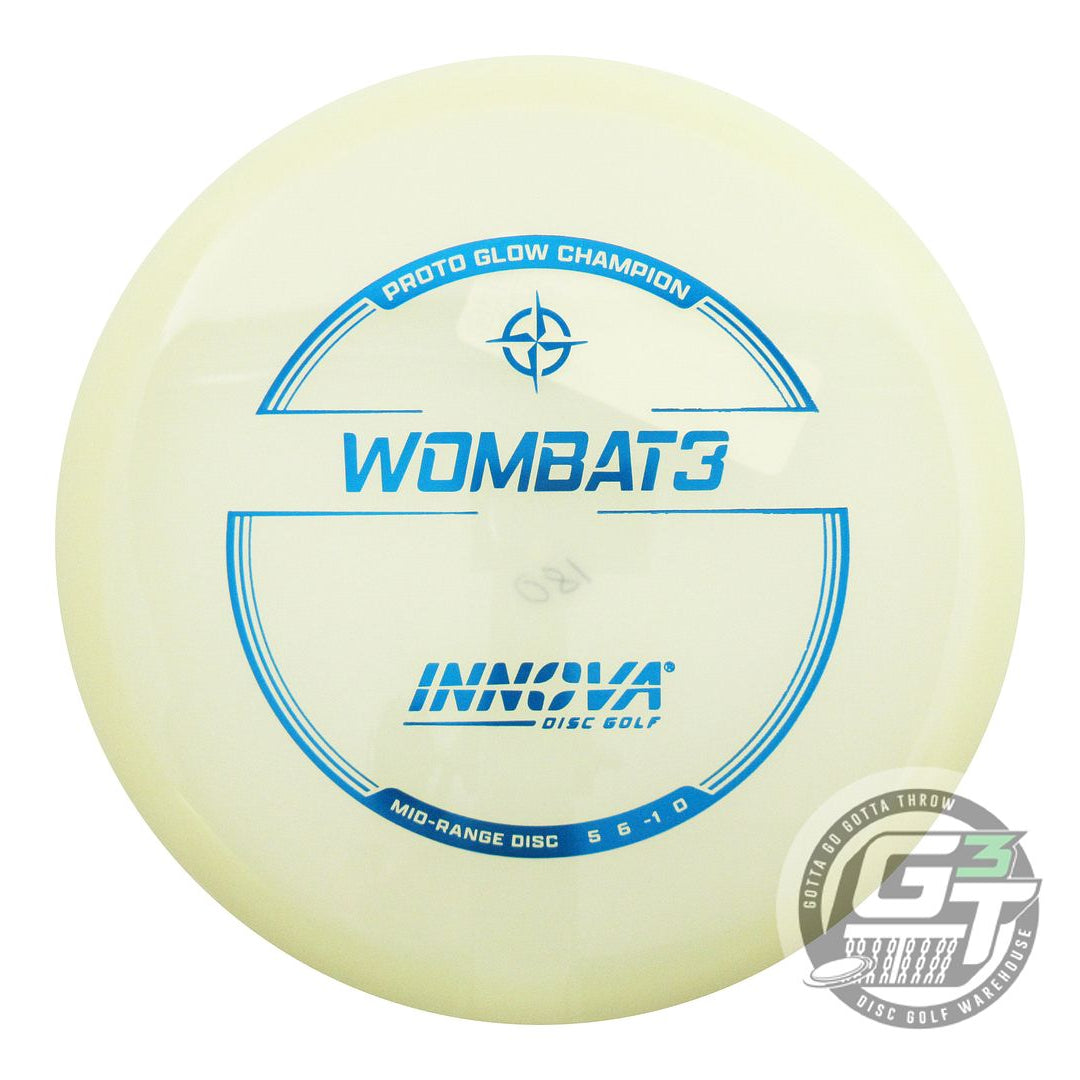 Innova Proto Glow Champion Wombat3 Midrange Golf Disc (Individually Listed)