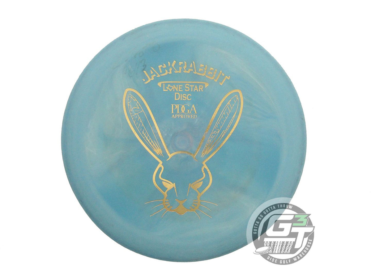 USED Lone Star Victor 1 Jack Rabbit 172g Blue Gold Foil Putter Golf Disc