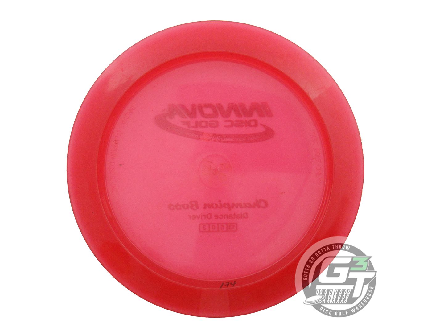USED Innova Champion Boss 174g Red Gold Holo Foil Distance Driver Golf Disc