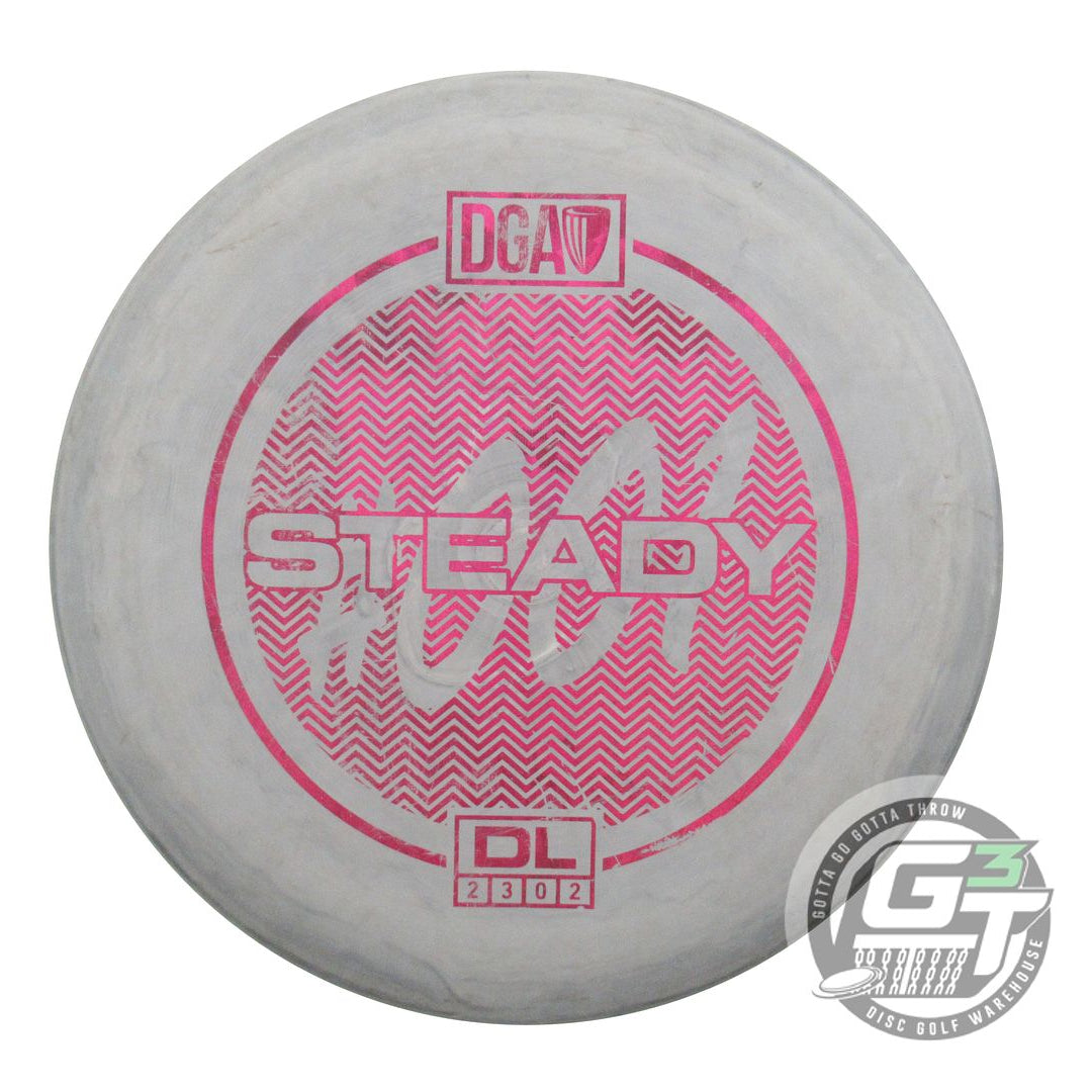 USED DGA D-Line Steady 172g Gray Pink Shatter Foil Putter Golf Disc