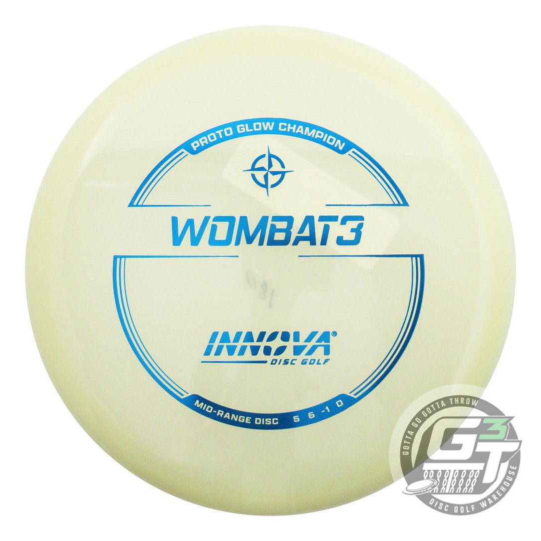 Innova Proto Glow Champion Wombat3 Midrange Golf Disc (Individually Listed)