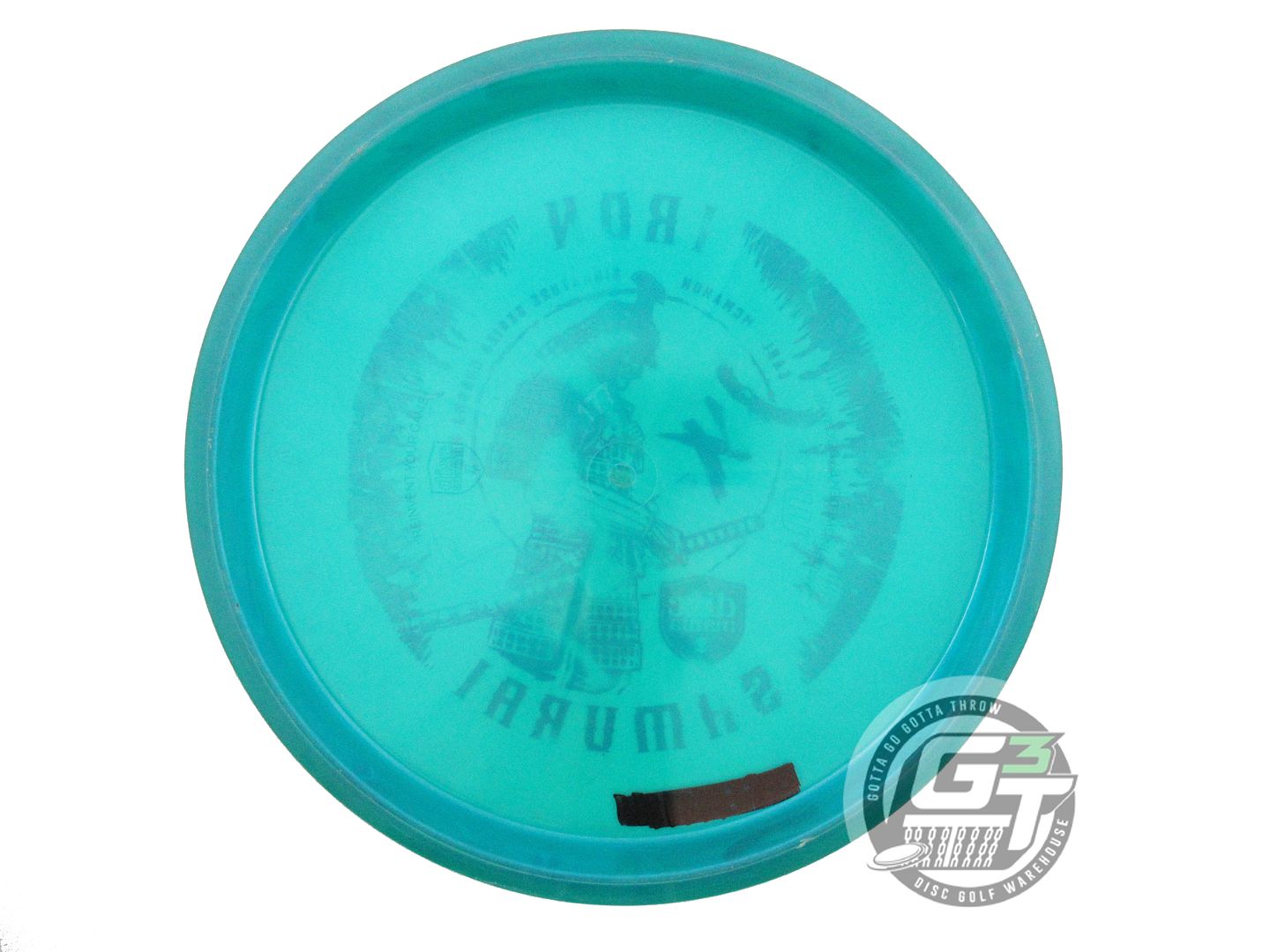 USED DiscMania IRON SAMURAI 4 Chroma MD3 177g Teal Jellybean Foil Midrange Disc