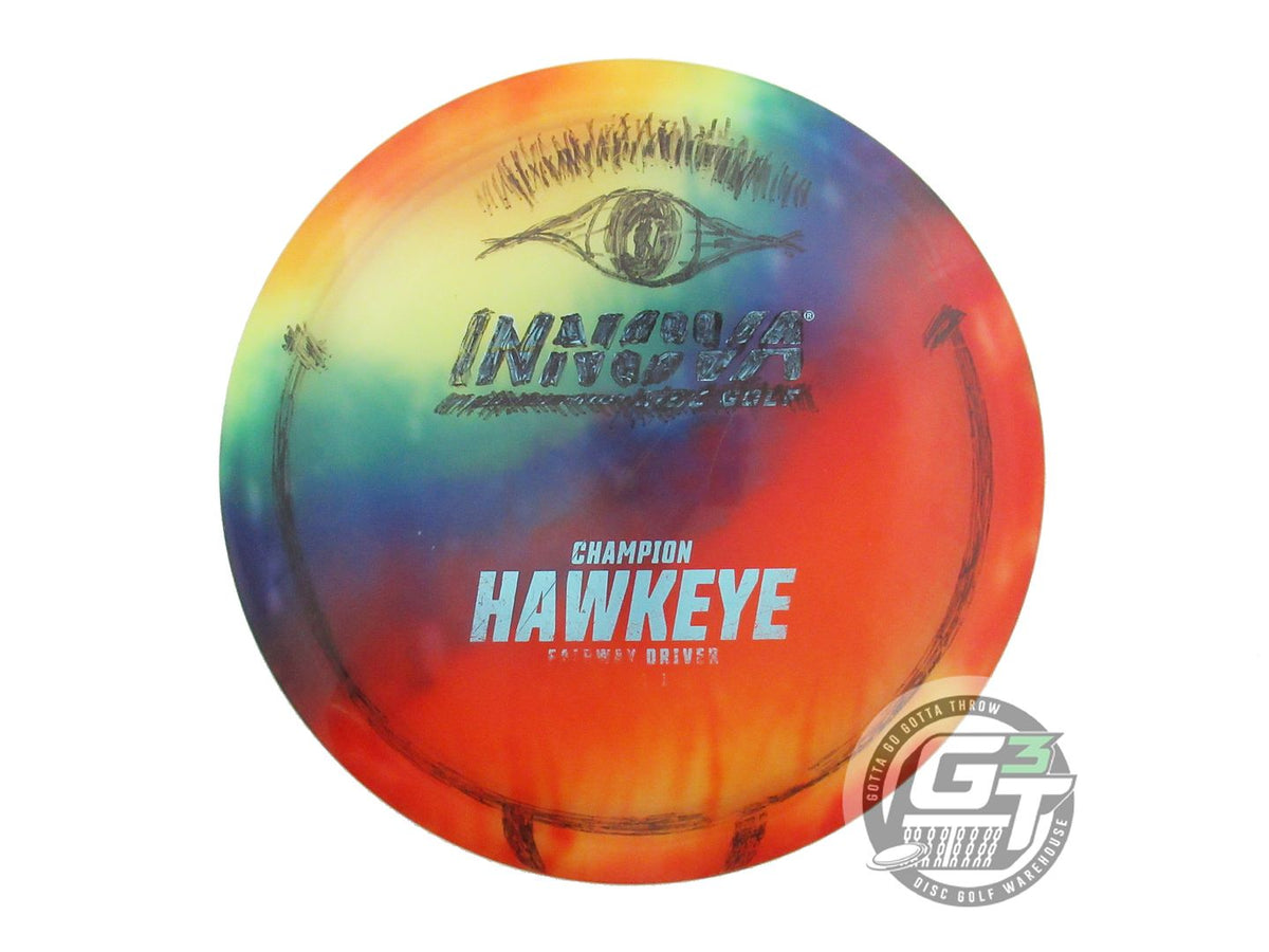 USED Innova I-DYE Champion Hawkeye 170g Rainbow Fairway Driver Golf Disc