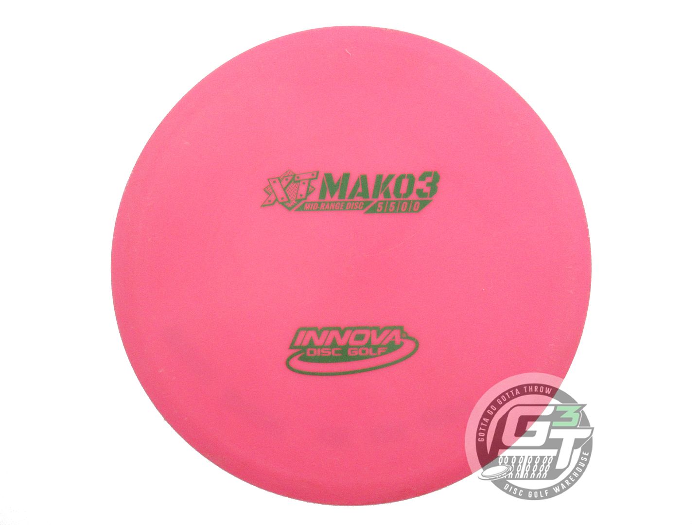 USED Innova XT Mako3 174g Pink Green Stamp Midrange Golf Disc