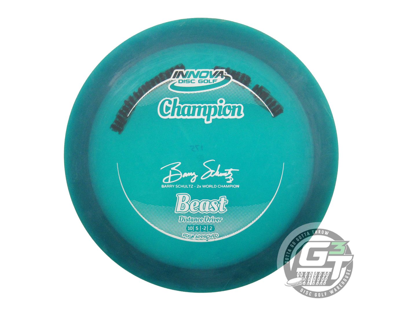 USED Innova Champion Beast 175g Teal White Stamp Distance Driver Golf Disc