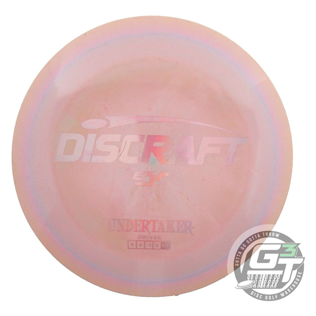 USED Discraft ESP Undertaker 174g Peach-Pink-Seafoam Distance Driver Golf Disc