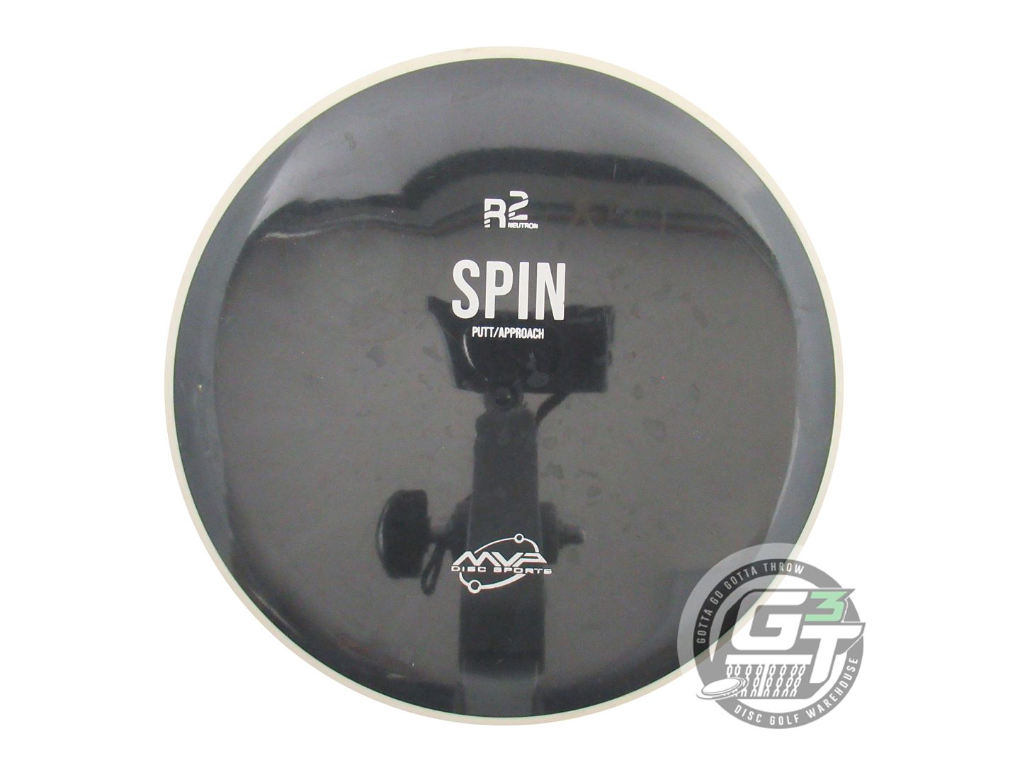 USED MVP Disc Sports R2 Neutron Spin 173g Black Putter Golf Disc