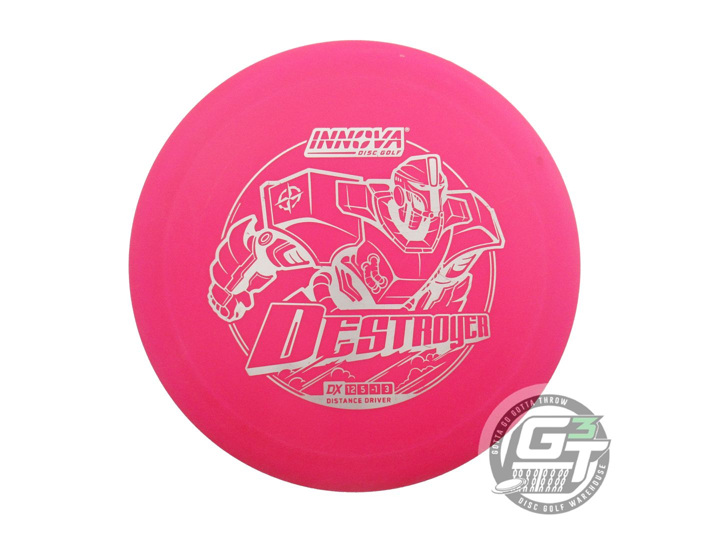 USED Innova DX Destroyer 174g Hot Pink Silver Stamp Distance Driver Golf Disc