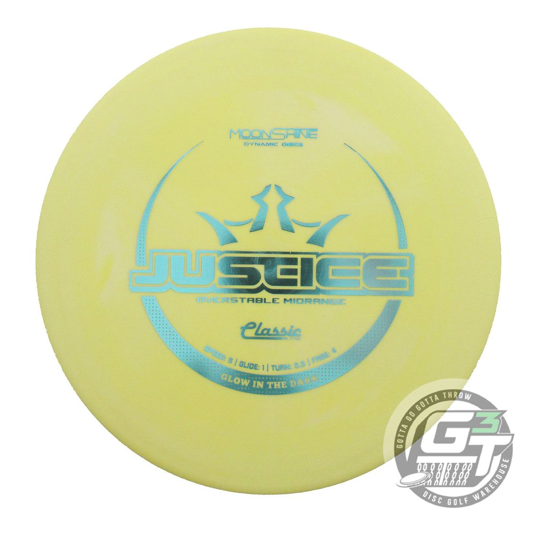 Dynamic Discs Moonshine Glow Classic Blend Justice Midrange Golf Disc (Individually Listed)