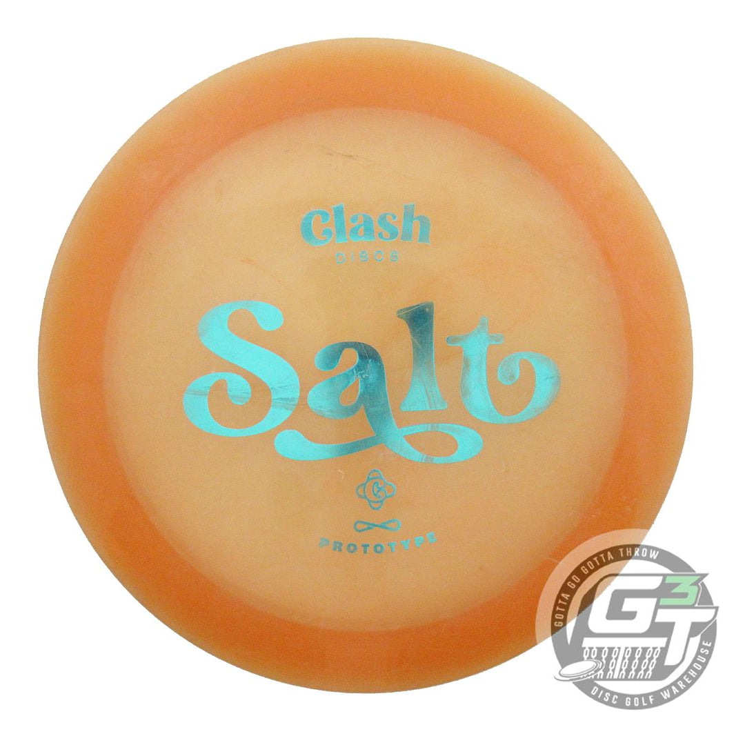 USED Clash Discs PROTOTYPE Steady Salt 173g Orange Aqua Foil Driver Golf Disc