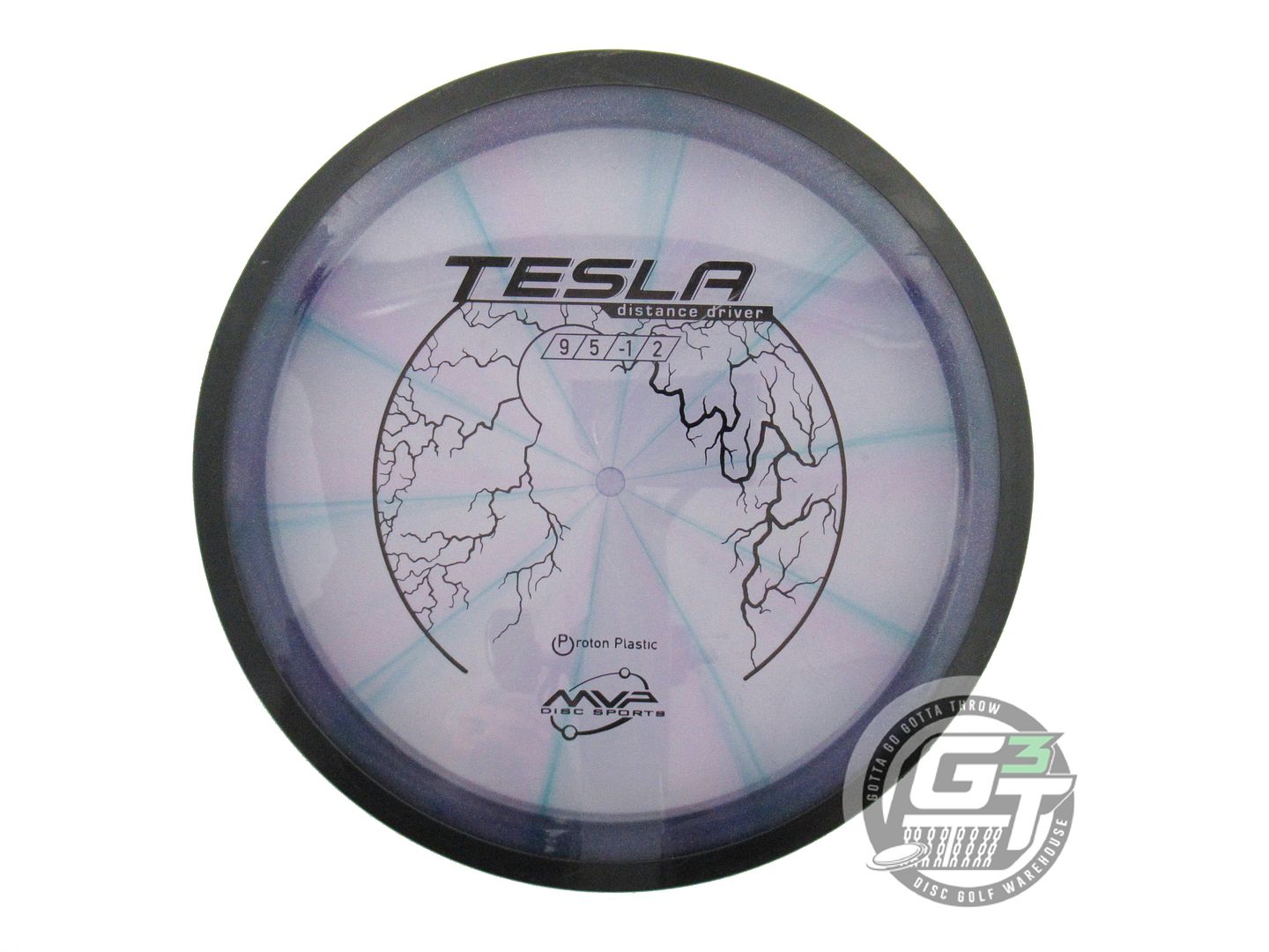 USED MVP Disc Sports Classic Proton Tesla 166g Purple Distance Driver Golf Disc