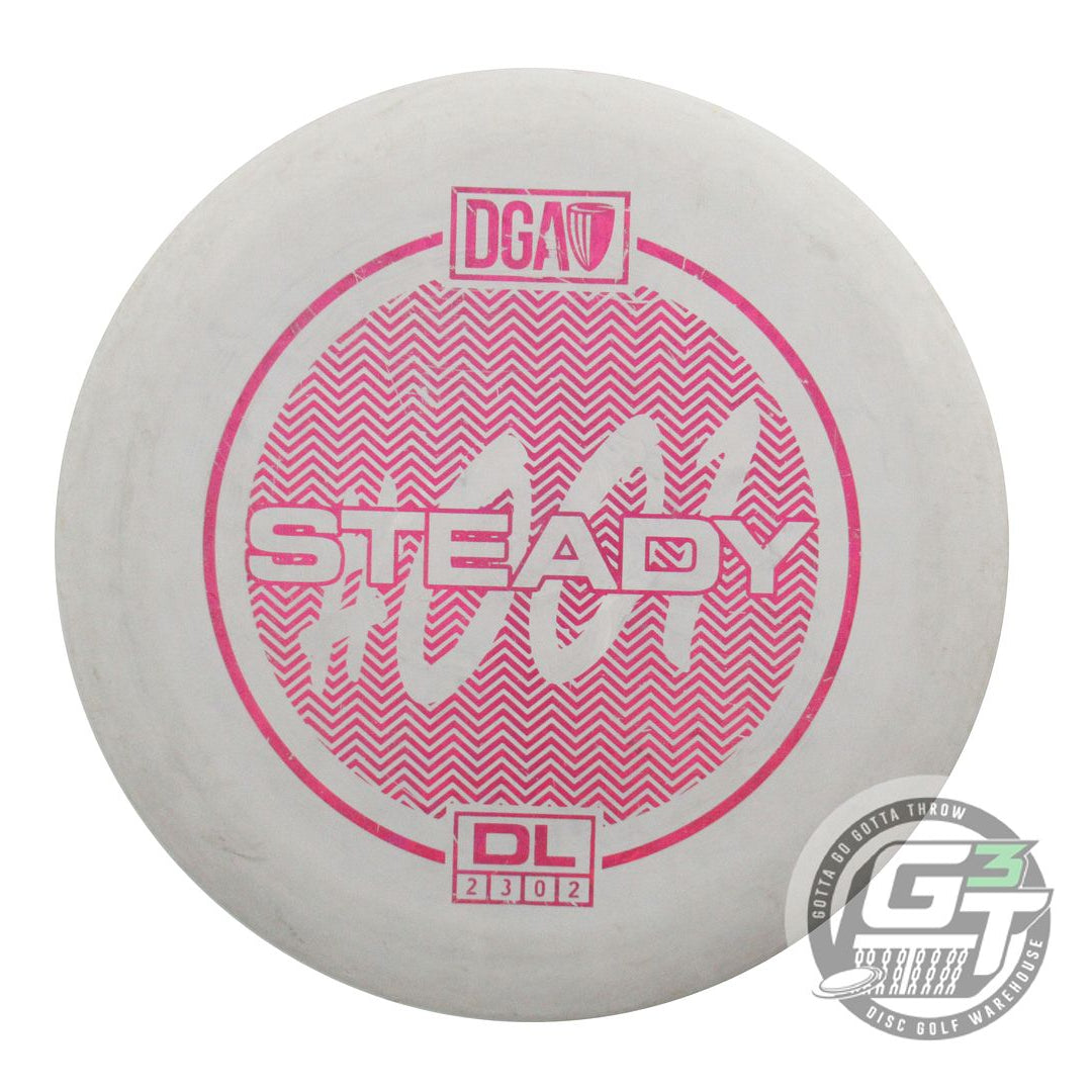 USED DGA D-Line Steady 173g Gray Pink Shatter Foil Putter Golf Disc
